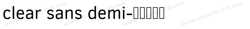 clear sans demi字体转换